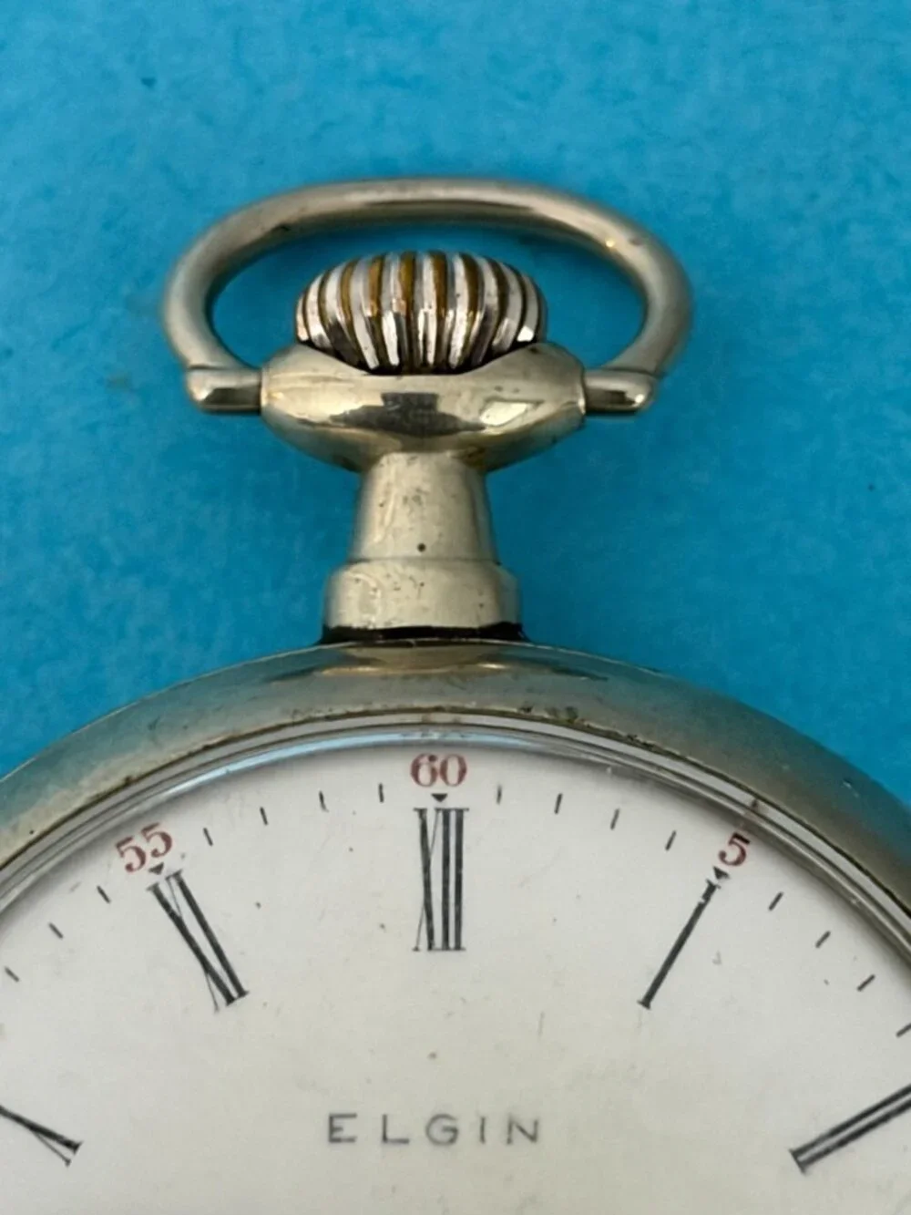 1925 Elgin Pocket Watch Model 7 480 16s 7j Fahy’s case 4 parts / repair